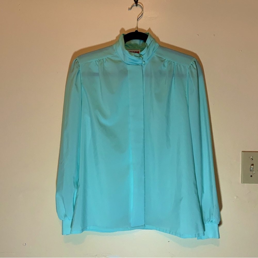 VTG Sea green blouse